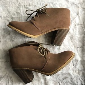 Faux Suede Ankle Booties